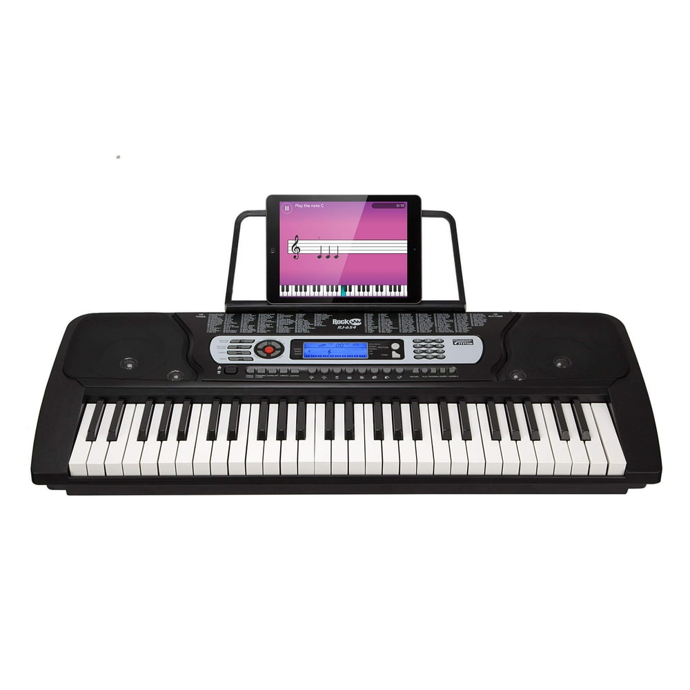 RockJam 54Key Portable Electronic Keyboard with Interactive LCD Screen