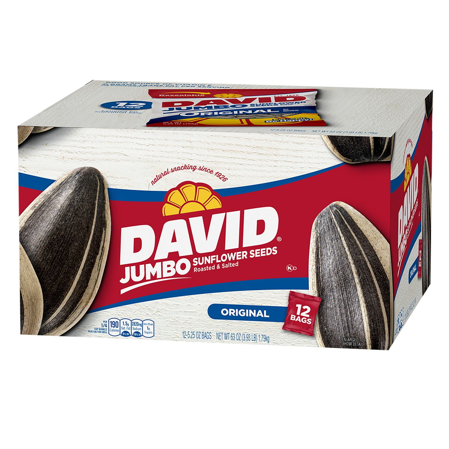 David Jumbo Sunflower Seeds (2pack., 24 ct.)