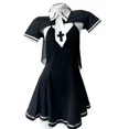 thumbnail image 4 of Disfraz de monja Sexy para mujer, lencería de Cosplay, disfraz de sirvienta gótica, vestido de monja, Anime, Roleplay, trajes de Halloween, borla, negro, blanco, 4 of 5