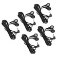 thumbnail image 3 of Fil d'Électrode, Remplacement 2.5mm Fil d'Électrode Coudée Câble Fil Métallique Noir pour TENS, 3 of 7