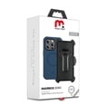 thumbnail image 2 of Funda MYBAT Maverick MagSafe clip para iPhone 15 PRO MAX - Azul con mica, 2 of 9