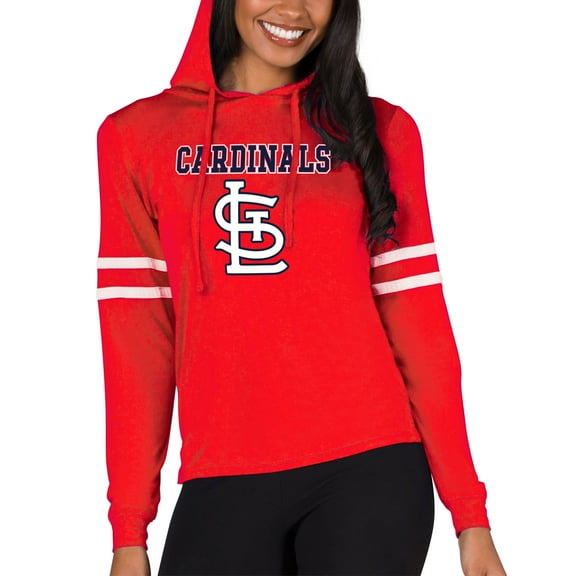 Women's Concepts Sport  Red St. Louis Cardinals Marathon Lightweight Lounge Pullover Hoodie