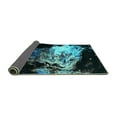thumbnail image 2 of Ahgly Company Indoor Rectangle Oriental Turquoise Blue Industrial Area Rugs, 4' x 6', 2 of 4