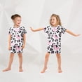 thumbnail image 5 of Leopard Butterfly Summer Pajama Set Soft Cotton Short Sleeve Sleepwear 2PCS Pajama Sets Breathable Lounge Set Size 8Y, 5 of 7