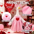 thumbnail image 5 of Porch Goose Outfits,Valentines's Day Goose Outfit with Balloon and Red Heart Pattern,23" Valentines Party Goose Statue Clothes,Adorable Pink Goose Costume for Garden Patio Yard Outdoor Decoration, 5 of 6
