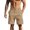 Khaki, variant on JoveMarine Men's Straight Leg Cargo Shorts with Zipper Pockets, Loose Fit Casual Work Shorts for Outdoor, Exercise and Daily Wear Army Green L