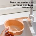 thumbnail image 6 of Gnmfd Multifunctional Faucet Sink Basket with Hook for Kitchen Utensils Dry and Wet Separation Fruit Vegetable Washing Practical Drainage Holes Cleaner Countertop Cute Stylish Kitchen Organizer, 6 of 7