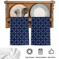 thumbnail image 5 of Navy Blue Kitchen Towels Set of 1, Geometric Leaf Diamond Plaid Abstract Check Absorbent Dish Towels for Kitchen, Microfiber Hand Towel, Quick Drying Tea Towel for Cleaning Decorative Dishcloths, 5 of 7