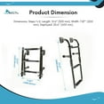 thumbnail image 5 of MARINE CITY 5-Step Foldable Boarding Ladder, 304 Stainless Steel, Non-Skid Rust-Resistant Design, Ideal for Boats, Ships, and Marines 3+2 Steps, 5 of 7