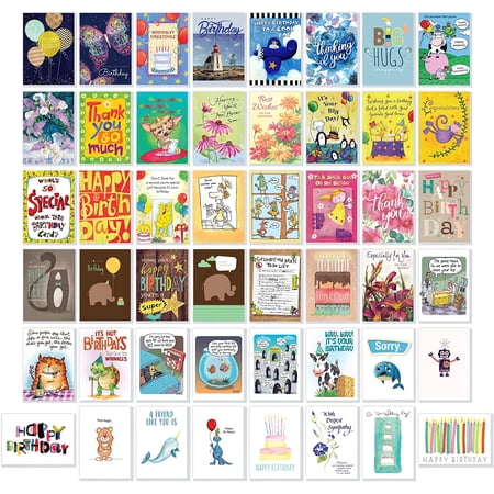 - All Occasion Greeting Card Boxed Set Assortment (48 Cards) - Birthday ...