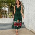 thumbnail image 3 of The Nutcrackers Dress Fashion Boho Beach Long Dresses Female Party Printed Maxi Dress, 3 of 9
