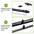 thumbnail image 2 of ORUYROP 50 Pieces 1/4" Drip Tubing Fittings End Plug, 1/4 Inch Drip Irrigation Barbed End Closure for Home Garden Sprinkler Systems, 2 of 7