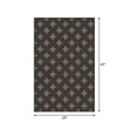 thumbnail image 3 of Mainstays Indoor Modern Geometric Machine-Tufted Dark Brown Accent Rug,  29" x 45", Machine Washable, Non-Skid Backing, 3 of 5
