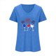 thumbnail image 2 of Camisetas de Cuello Redondo Impreso Gradiente de las Mujeres, Manga Corta Casual Top para el Uso Diario, 2 of 5