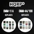 thumbnail image 4 of HQRP Combo Pack: 1 pcs DMM-11a + 1 pcs DMM-B-44/100 Fast Acting Digital Multimeter fuses 1000V Replacement Fuses for Cooper Bussmann, Buss, Littelfuse, Compatible with Fluke, Klein, Brymen, Agilent, 4 of 7