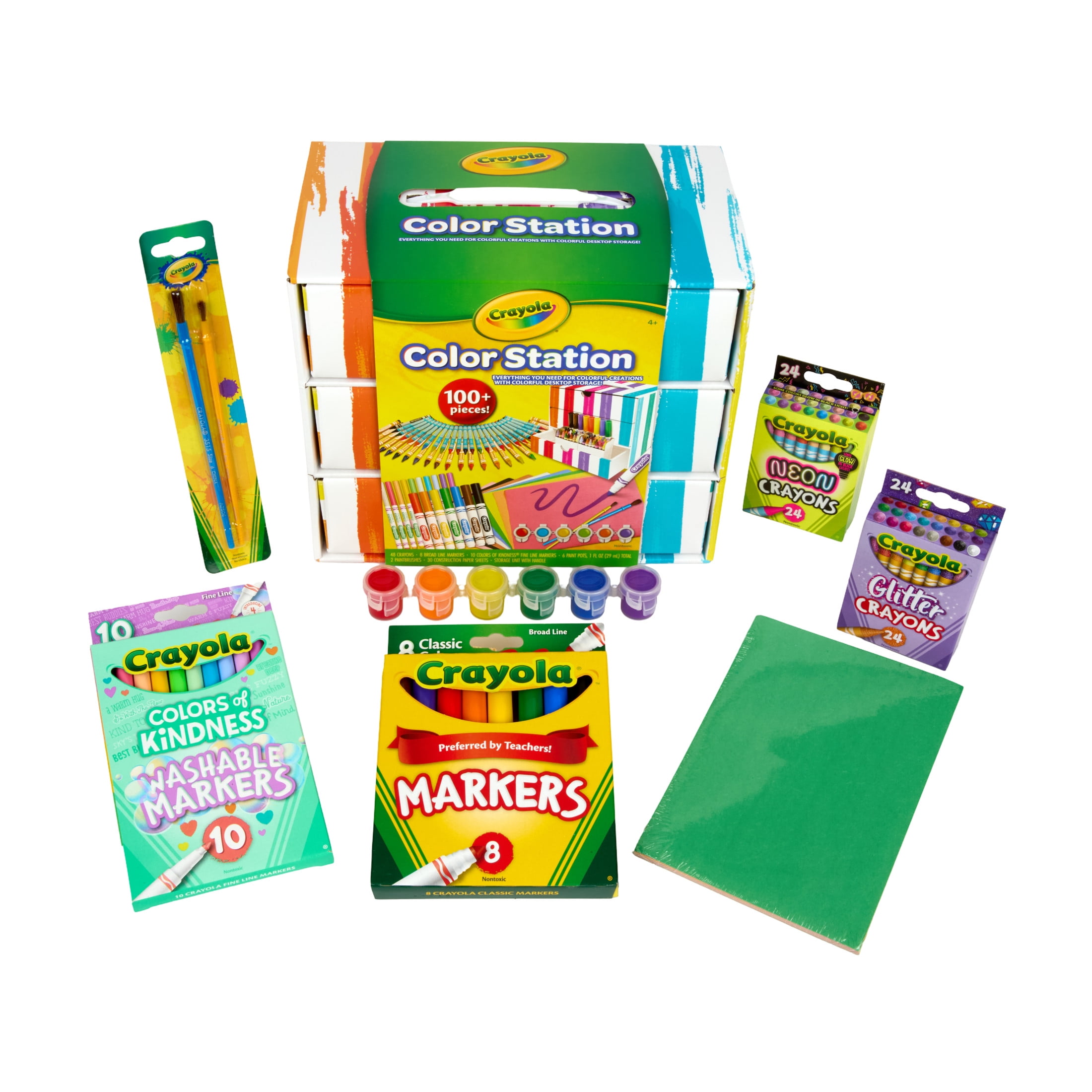 Crayola Color Station, Desktop Art Supplies Organization, Room Decor, Arts and Crafts, Classroom Supplies, Gift for Kids, Ages 5, 6, 7, 8, 9