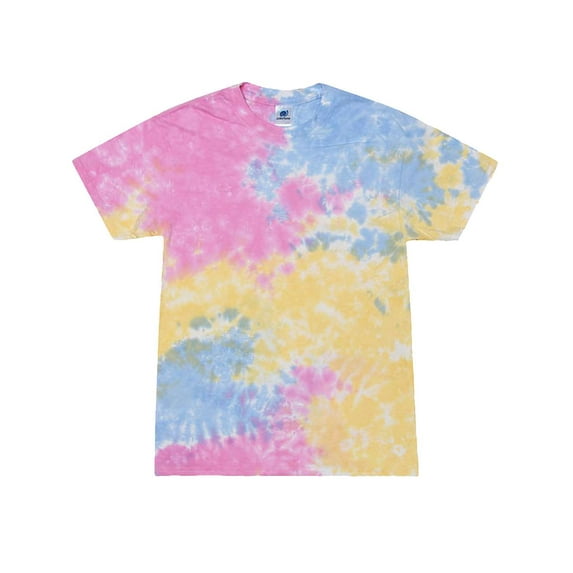 Colortone Multi-color Tie-Dyed T-Shirt Size up to 3XL Retired