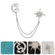 thumbnail image 3 of Elegante Deer Moon Star Broche Delicate Past Pin Pin Decorativo Cadena Pin, 3 of 6