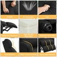 thumbnail image 4 of Yaheetech Modern Fabric Upholstered Recliner Chair with Pocket Spring for Home,Black, 4 of 10