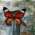 thumbnail image 4 of 16" Large Plastic Butterfly Wall Decor Outdoor Garden Fence Art, Indoor Hanging Decorations for Living Room, Bedroom, 4 of 5