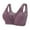 Purple, variant on Utoimkio Wireless Bras for Women Front Closure Push Up Bras for Women No Underwire Comfort Breathable Everyday Bras
