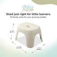 thumbnail image 3 of Dolu Nuve Kids Non-Slip Step Stool Toddler Helper for Bathroom, Relax Beige, 3 of 8