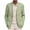 Green, variant on Mens Casual Blazer Lightweight Big And Tall One Button Sport Coats Summer Suit Jacket For Beach Wedding Daily Wear