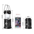 JUDIXY Solar-Powered Portable LED Camping Lantern 2-Pack