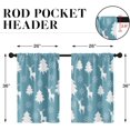 thumbnail image 3 of Christmas Reindeer Snowflakes Kitchen Curtains Set of 2, Tree Deer Winter Short Window Curtains, Window Treatment Tier Curtains for Kitchen Over Sink Dining Room Decor (26x36 Inch), 3 of 6