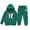 Dark Green, variant on HCYSFG Girls Graphic Print Tracksuit Sets 2 Piece Fleece Long Sleeve Hooded Sweatsuit Sets Hoodie And Jogger Pants Matching Sets