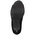 thumbnail image 5 of Material Girl Womens Petra Fabric Peep Toe Ankle Fashion Boots, Black, Size 6.0, 5 of 5