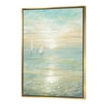 thumbnail image 1 of Designart - Sunrise Boat I - Nautical & Coastal Framed Canvas, 1 of 3