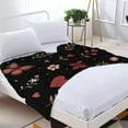 thumbnail image 3 of Durable Soft Flannel Blanket with Floral & Butterfly Design Cozy for Sofa Travel Bed & Chair - Perfect for Warmth & Style, 3 of 7