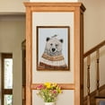 thumbnail image 4 of Wexford Home Fair Isle Bear II-Framed Canvas - Maple - 16X22, 4 of 4