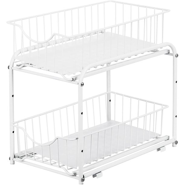 SlideOut Organizer With 2 Drawers, Shelf Organizer
