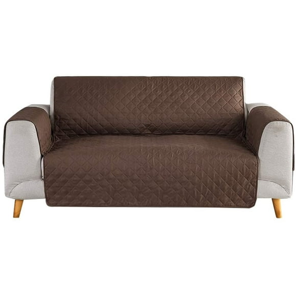 Sofa Silpcover Waterproof Anti Slip Furniture Protector for Living Room Washable Large Sofa Cover for 3 Cushion Couch Chair Loveseat Cover Machine Washable for Dogs Pet Kids Brown