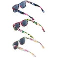 thumbnail image 4 of 3 Pairs Women Floral Mosaic Print Comfortable Classic Reading SunGlasses - Flower Tinted UV Protection Readers +3.25, 4 of 5