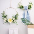 thumbnail image 5 of Wreath Sash For Front Door Cotton Wreath Satin Sash Garland Ribbon Accessories （3.7*60in）, 5 of 6