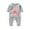 A-Gray, variant on Zwiiyzr Newborn Baby Clothes Kids Girls Boys Long Sleeve Valentine's Day Heart Print T-Shirt Romper Newborn First Outfit One Piece Clothes Black