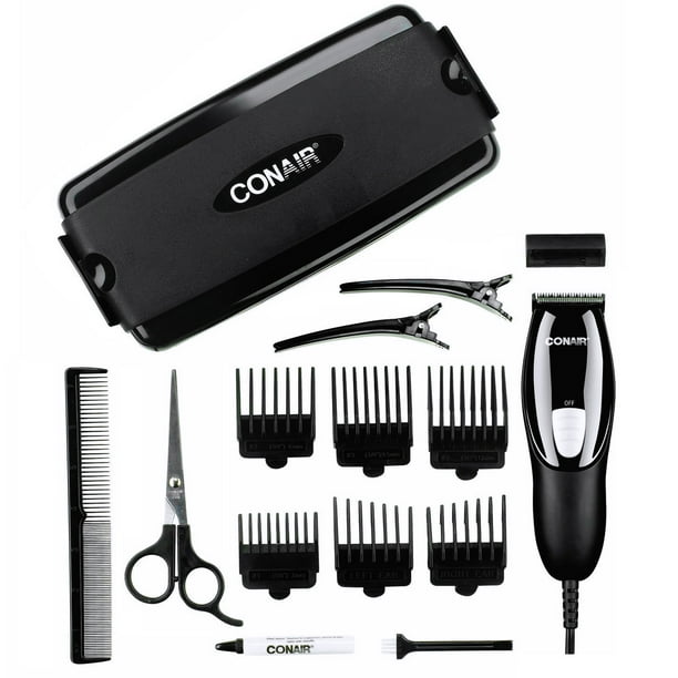 Kit Cortadora de Cabello Conair Alambrica 15 piezas con Estuche HC91VES