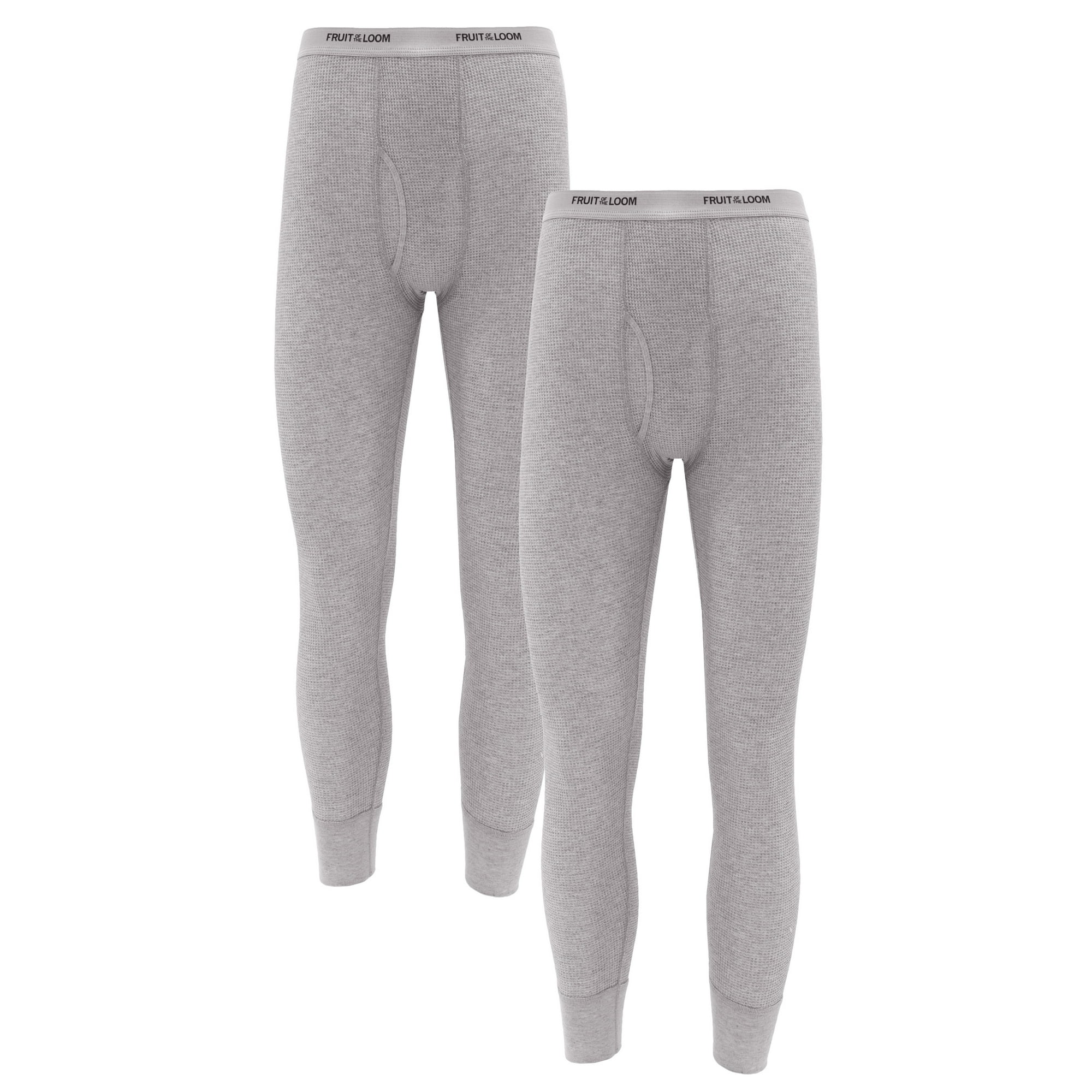 Fruit of the Loom Men's Thermal Waffle Underwear Bottom, 2-Pack, Sizes S-5XL