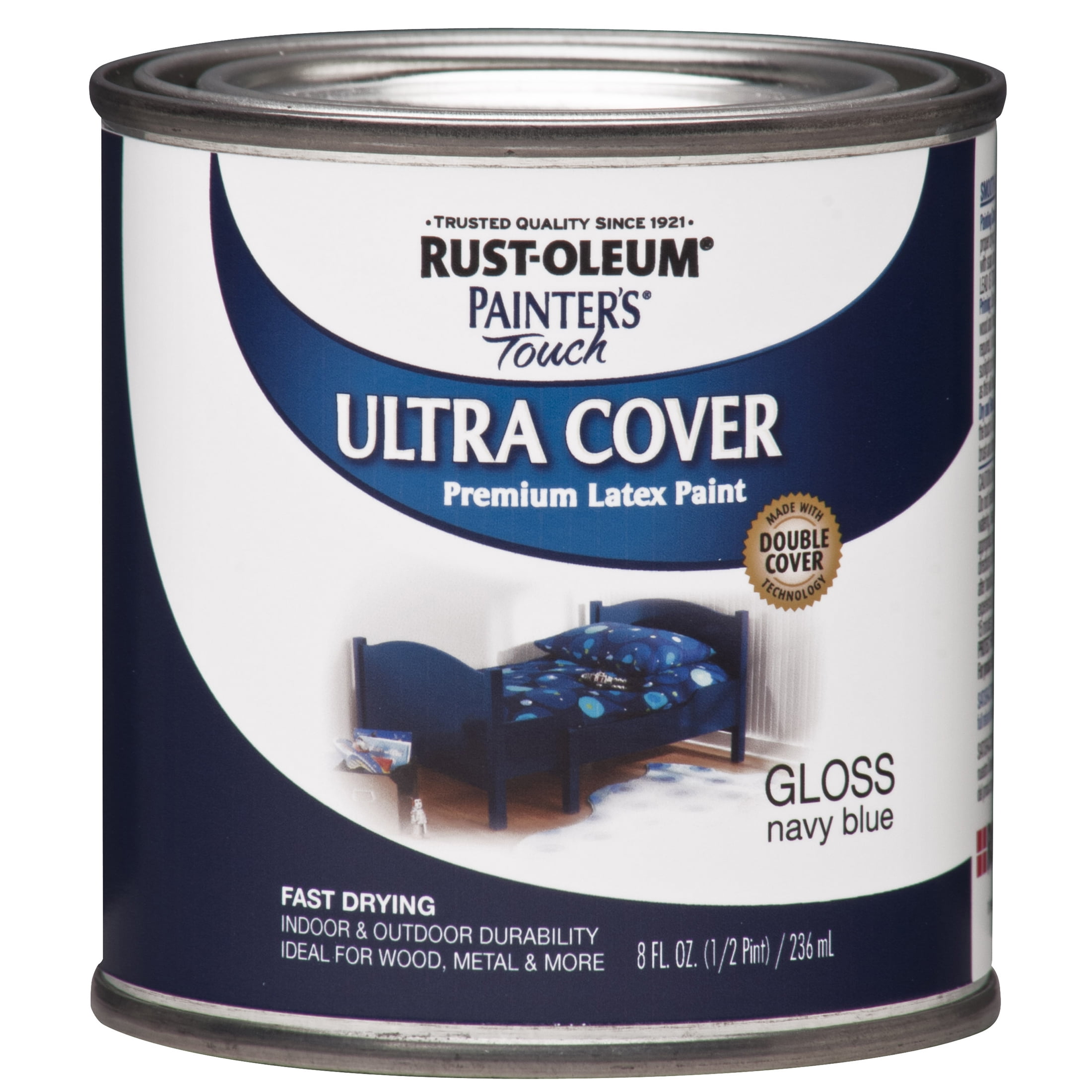 Navy Blue, Rust-Oleum Painter's Touch Ultra Cover Gloss, Half Pint, 6 Pack