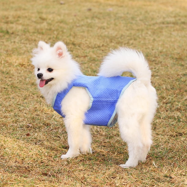 MERRYHAPY De Enfriamiento Para Perros Azul Con Material Pva Respirables Y Absorbentes Para Mascotas