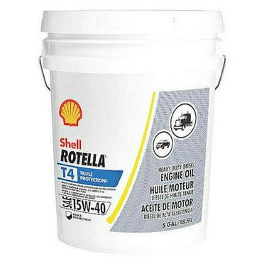 Rotella Motor Oil, Conventional, 15W-40, Pail, 5 Gal.