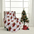 thumbnail image 5 of Plazatex Rustic Truck plush Decorative Christmas Machine Washable Throw 50" X 60" Red, 5 of 5