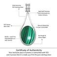 thumbnail image 6 of 925 Sterling Silver Pendant Natural Malachite Handmade Jewelry, 6 of 8