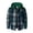 Green&04^0720B, variant on Fabrcox Men's Hooded Plaid Shacket Long Sleeve Button Down Checkered Shirt Jacket with Chest Pockets Lightweight Casual Fall Outerwear S