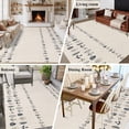 thumbnail image 5 of 5'x7' Area Rugs, Vintage Botanical Indoor Outdoor Area Rug for Living Room Bedroom, Herb on Beige Leaves Retro Country Washable Bathroom Rugs Kitchen Floor Carpet Mats Home Decor Aesthetic, 5 of 8