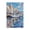 Coastal Harbor Boats Seascape Cityscape, variant on Stupell Industries Contemporary Abstract Boat at Sunset Black Floating Frame Canvas Art, 17 x 25, by LSR Design Studio