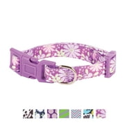 Vibrant Life Fashion Purple Floral Dog Collar, X-Small